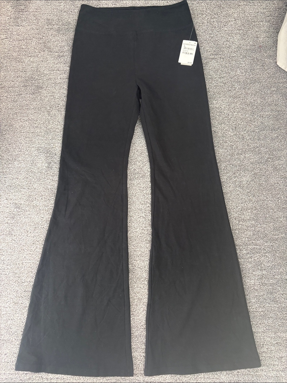 bp Black Flare Leggings with Wide Waistband